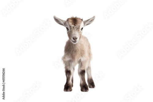Baby goat Transparent Isolated Calf, Generative AI