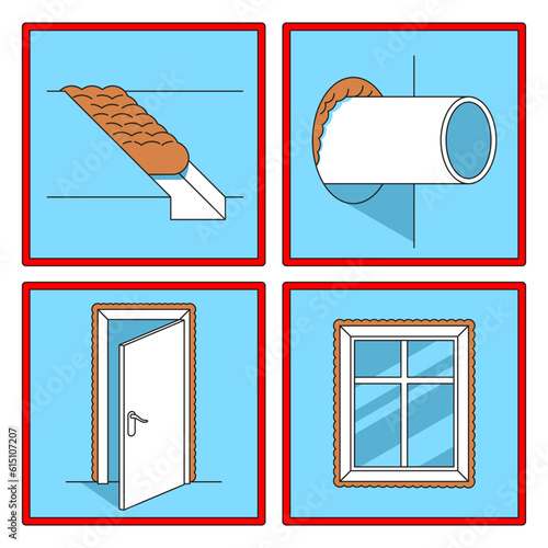 Montage foam set - assembling, filling, insulating