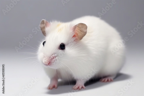 Generative AI. a white mouse on a white background © imur