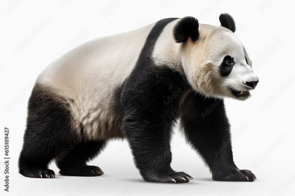 Generative AI.
a panda on a white background