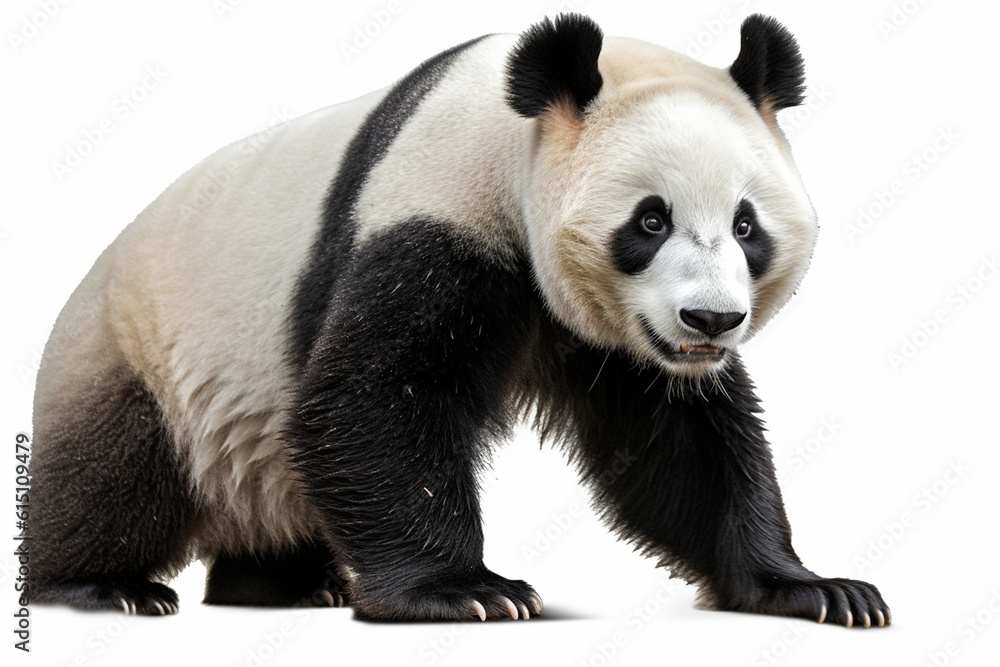 Generative AI.
a panda on a white background