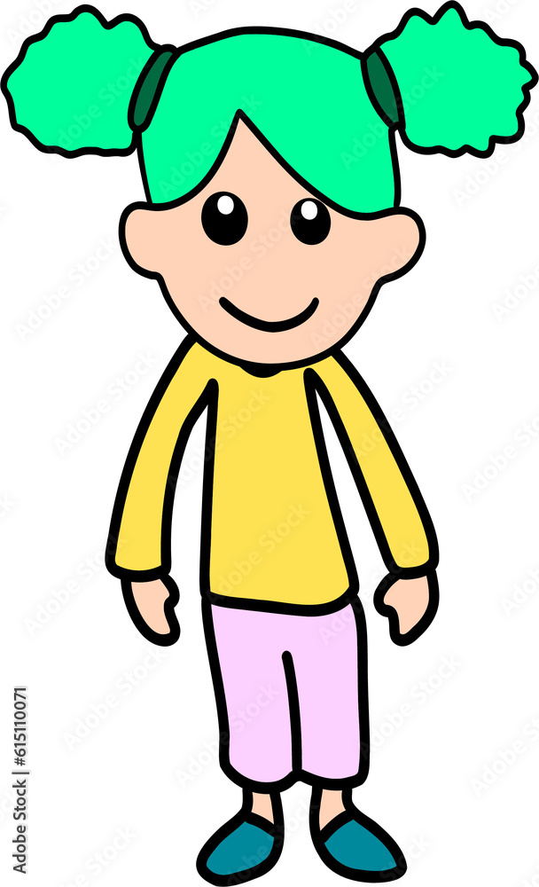 Funny people with green hair Funny people with green hair