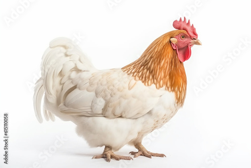 Generative AI. a white background chicken