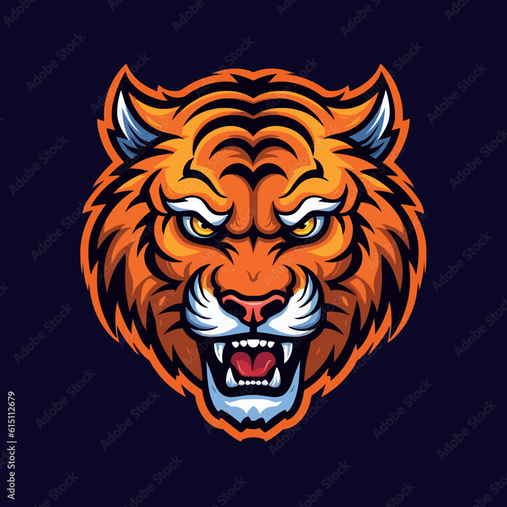 logo tiger vector minimalistic