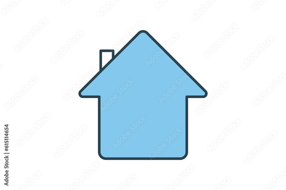 minimal home icon. Icon related to homepage, building. Flat line icon style design. Simple vector design editable minimal home icon. Icon related to homepage, building. Flat line icon style design. Simple vector design editable