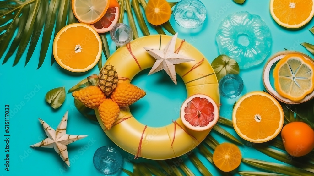 Citrus summer fruit background new quality, universal colorful