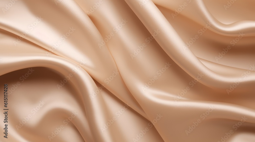 Fototapeta premium Smooth elegant golden silk or satin texture, Generative AI