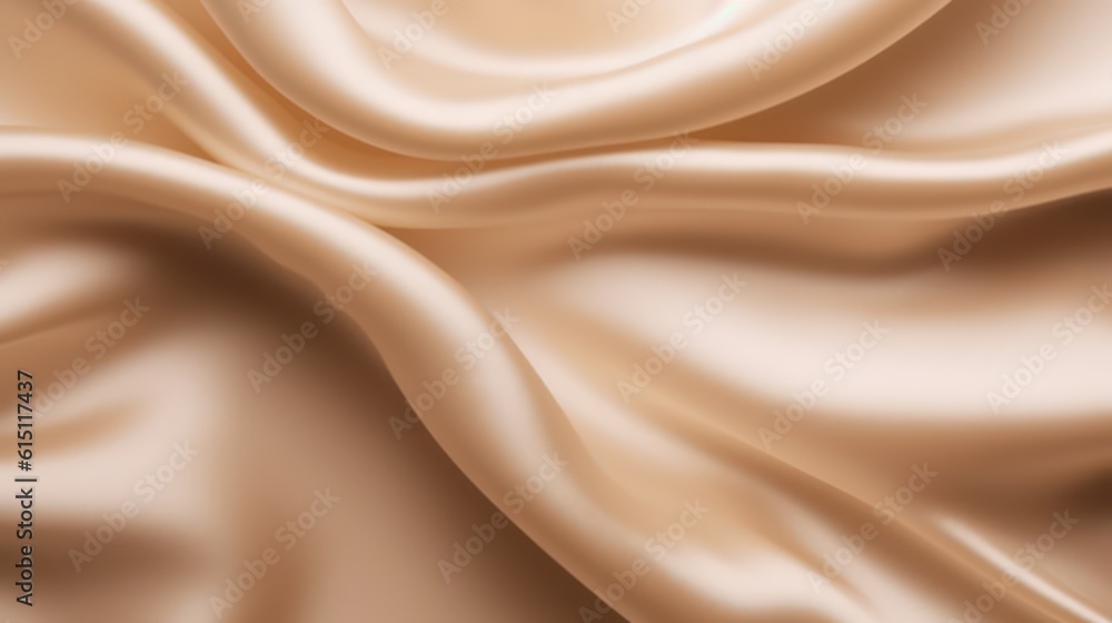 Fototapeta premium Smooth elegant golden silk or satin texture, Generative AI