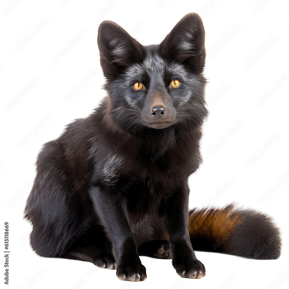 a beautiful black and brown fox a beautiful black and brown fox