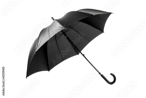 Black Umbrella Transparent Isolated Rain Protection, AI