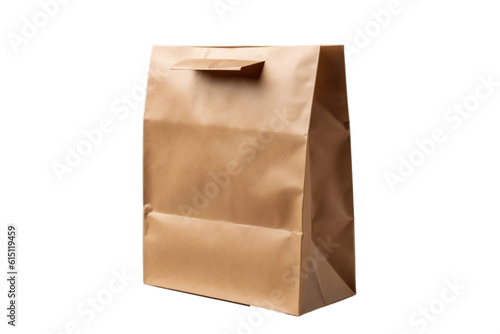 Paper Bag Transparent Isolated, AI