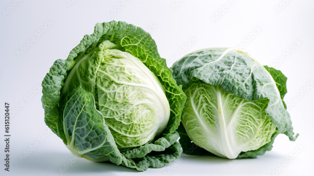 Cabbage on white background | Ai generated Cabbage on white background | Ai generated