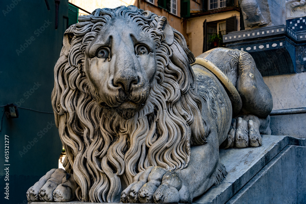 Die Schöne Alte Stadt Genua in Italien