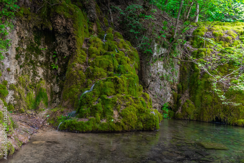 Obraz premium Bad Urach waterfalls in summer