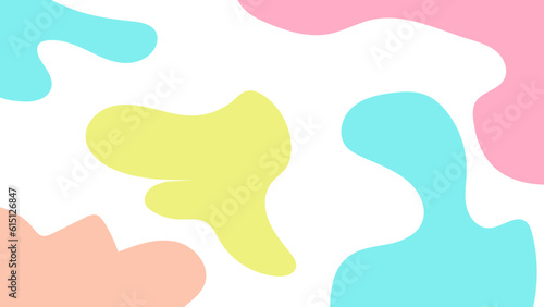 hand drawn background with pastel colors © NOZY