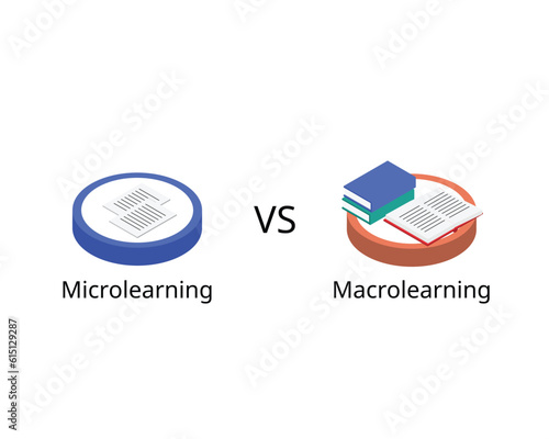 Comparison of macrolearning and microlearning to see the difference