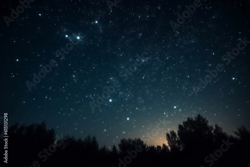 Starry night sky. Generative AI © KaterynaVS