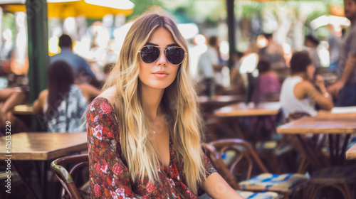 young adult woman outside i...