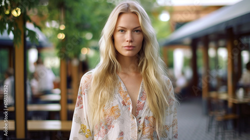 young adult woman outside i...