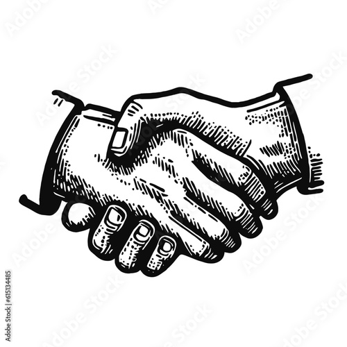 handshake vector sketch