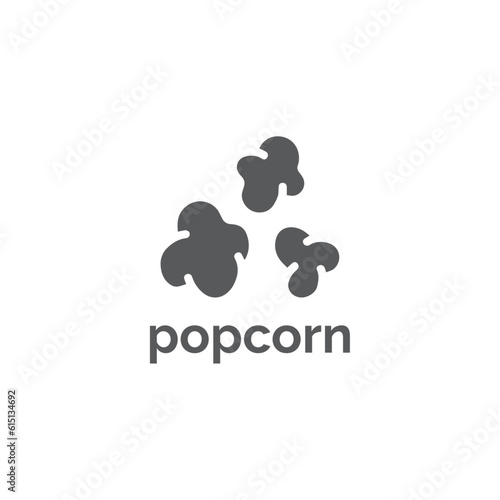 popcorn logo design vector templet,