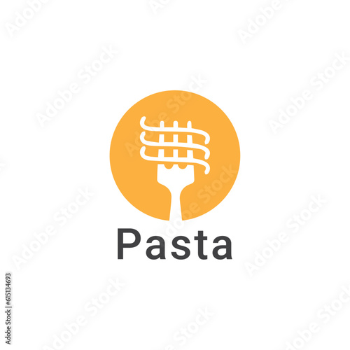 pasta logo design vector templet,