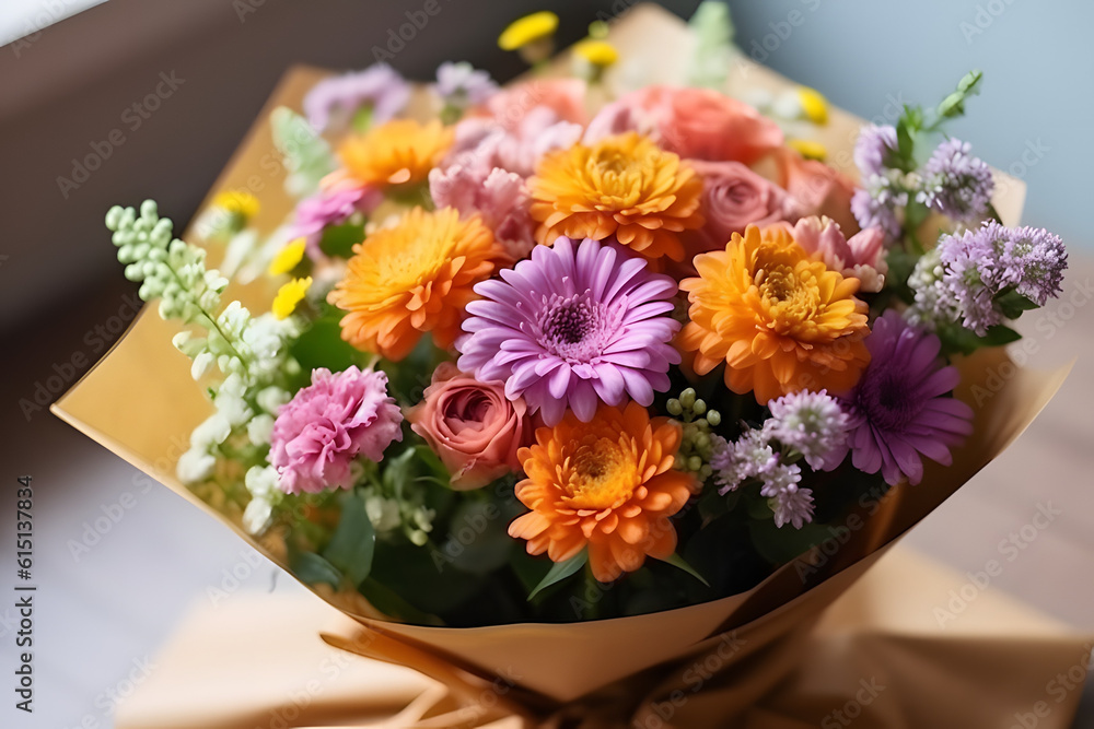 Obraz premium bouquet of flowers in a vase