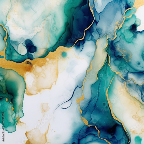 Alcohol Ink Beautiful Abstract Background Natural Marble Stone