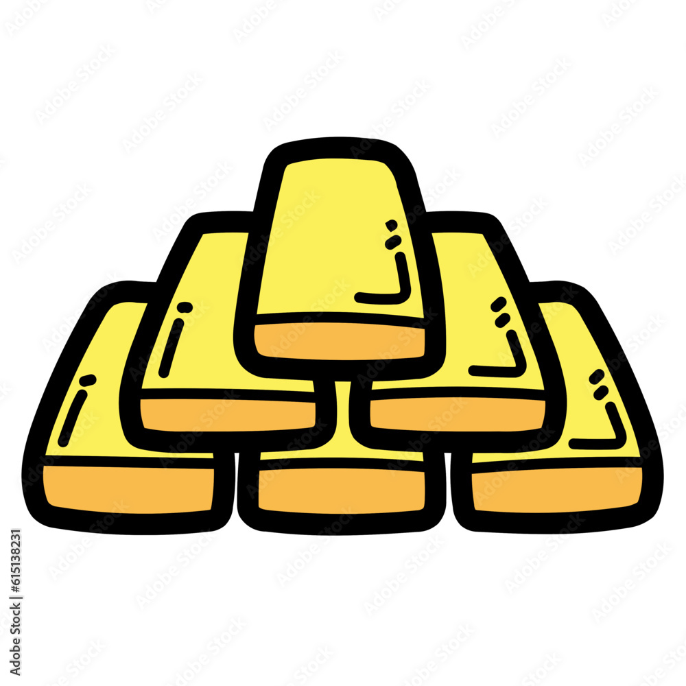gold filled outline icon style gold filled outline icon style