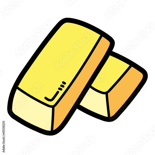 gold filled outline icon style