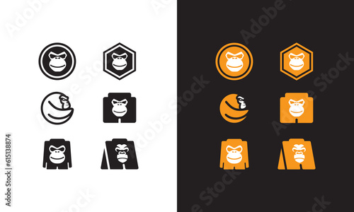 King Kong Icon, vector graphic design
