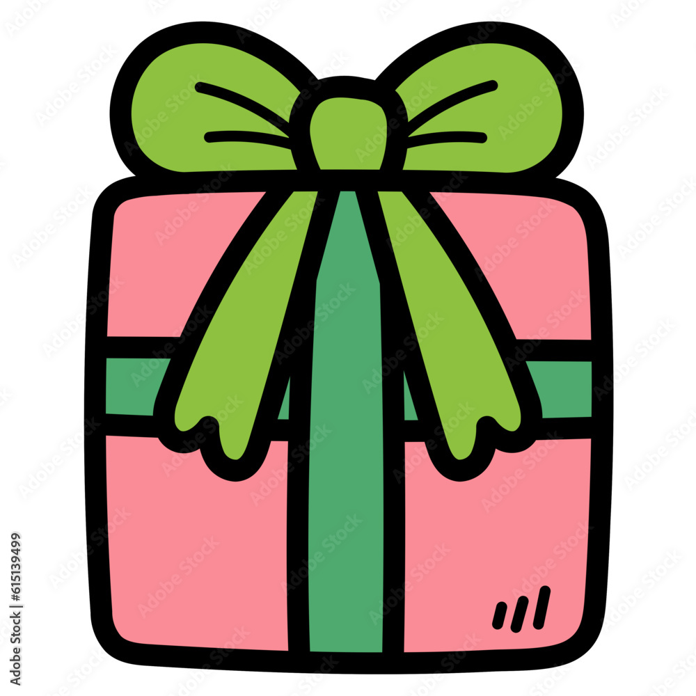 gift filled outline icon style gift filled outline icon style