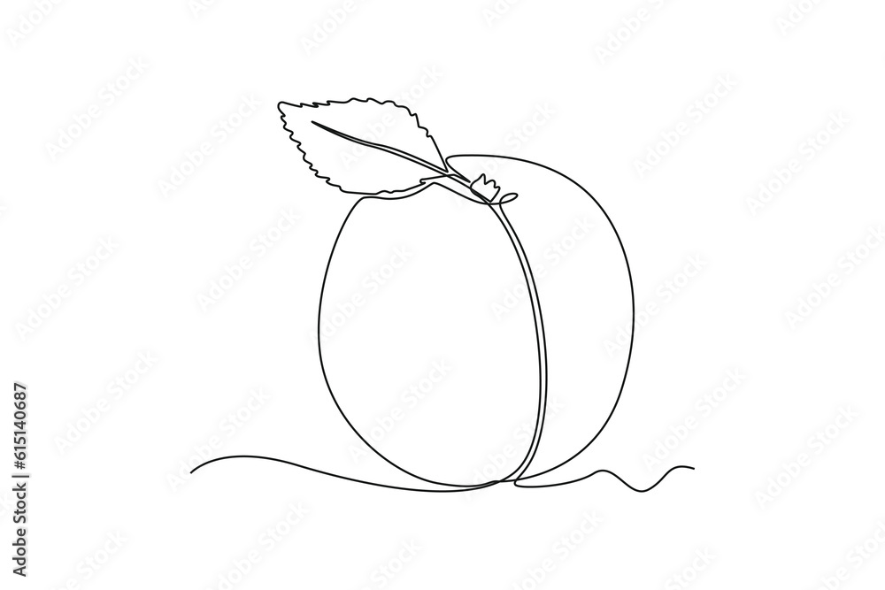 Single one line drawing fruits concept. Continuous line draw design graphic vector illustration. Single one line drawing fruits concept. Continuous line draw design graphic vector illustration.