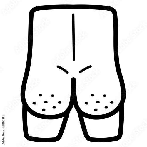 ass line icon style
