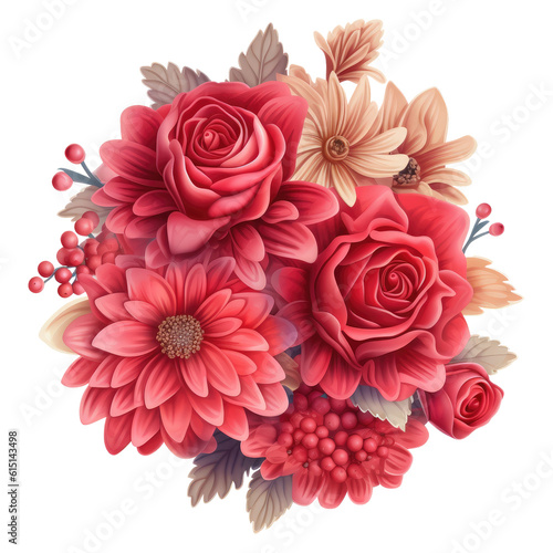 Flowers Watercolor Clip art, Watercolor Sublimation Design, Floral Clip art © Danbamstore