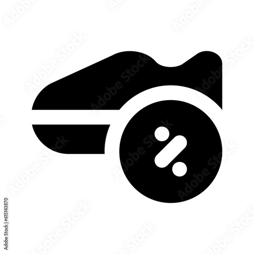 shoe glyph icon