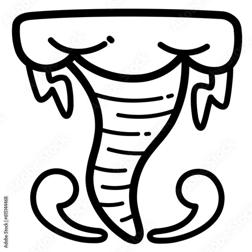 tornado line icon style