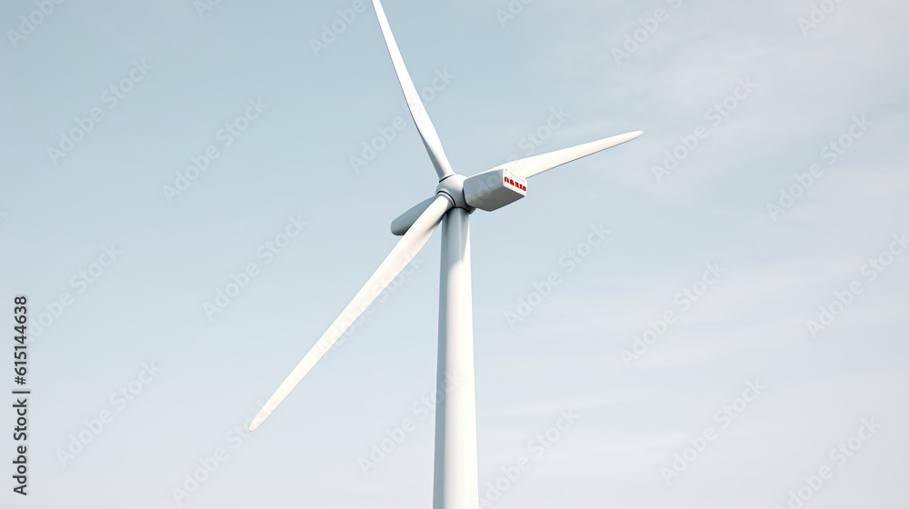 Wind Turbine in Construction Industry. Generative AI. Wind Turbine in Construction Industry. Generative AI.