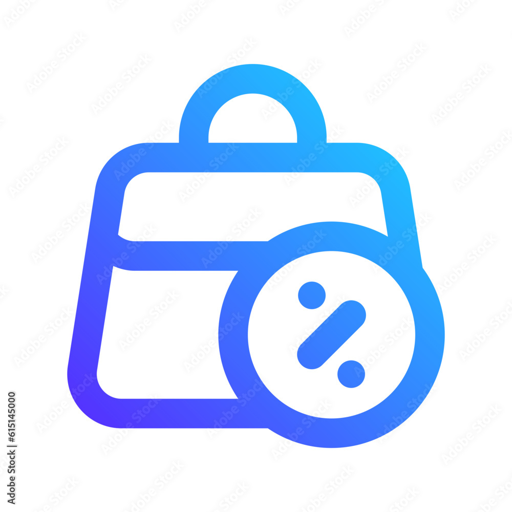 hand bag gradient icon hand bag gradient icon