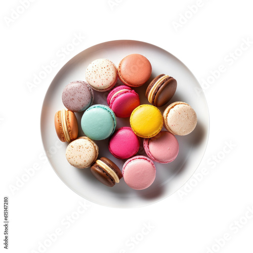 Plate of Colorful French Ma...