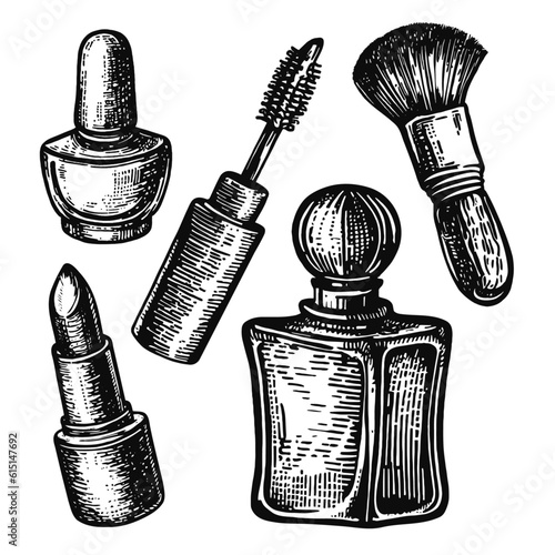 cosmetics collection sketch