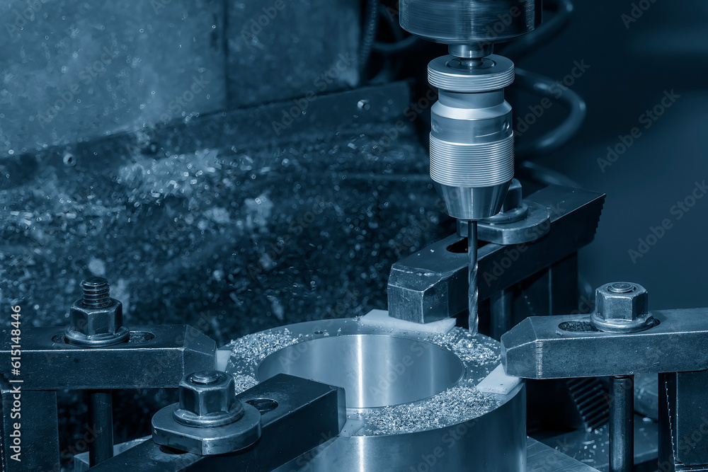 The metal working concept on the milling machine. The metal working concept on the milling machine.
