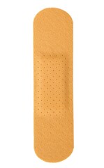Plaster on white background