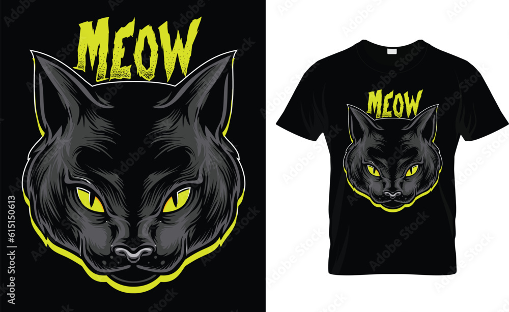 Cat t-shirt design.Colorful and fashionable t-shirt design for men and women. Cat t-shirt design.Colorful and fashionable t-shirt design for men and women.