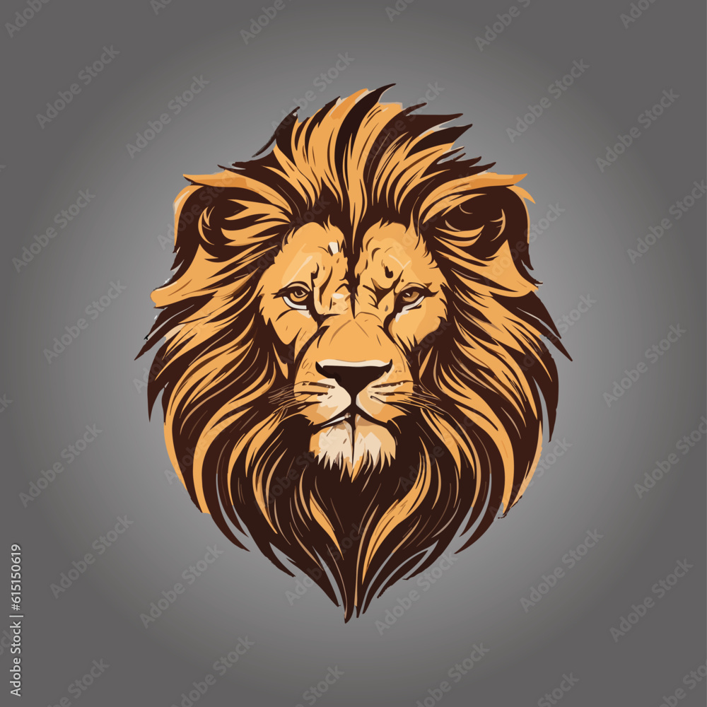 Modern lion logo icon Modern lion logo icon