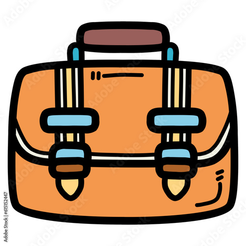 brief case filled outline icon style