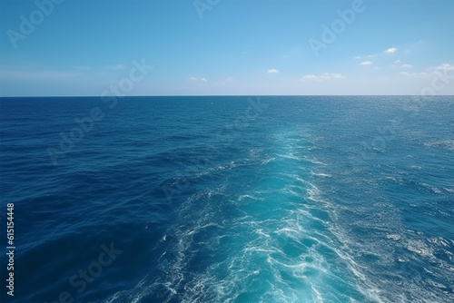 Generative AI. wide ocean view background © Yoshimura