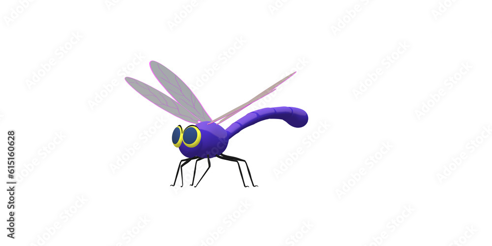 Dragonfly isolated on a Transparent Background