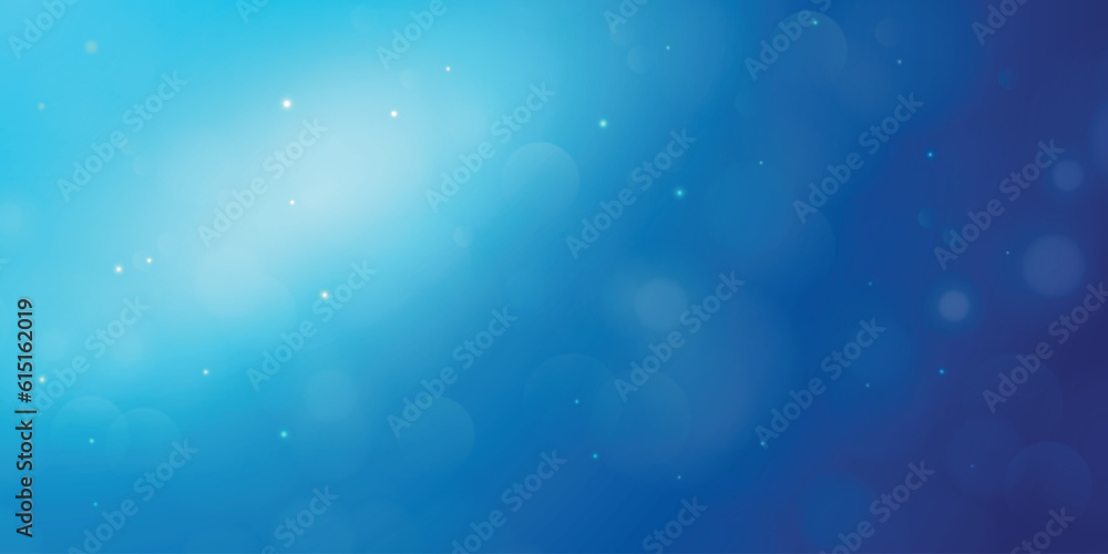 Gradient Blue Background With Bokeh Effect Gradient Blue Background With Bokeh Effect