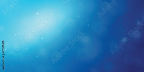 Gradient Blue Background With Bokeh Effect